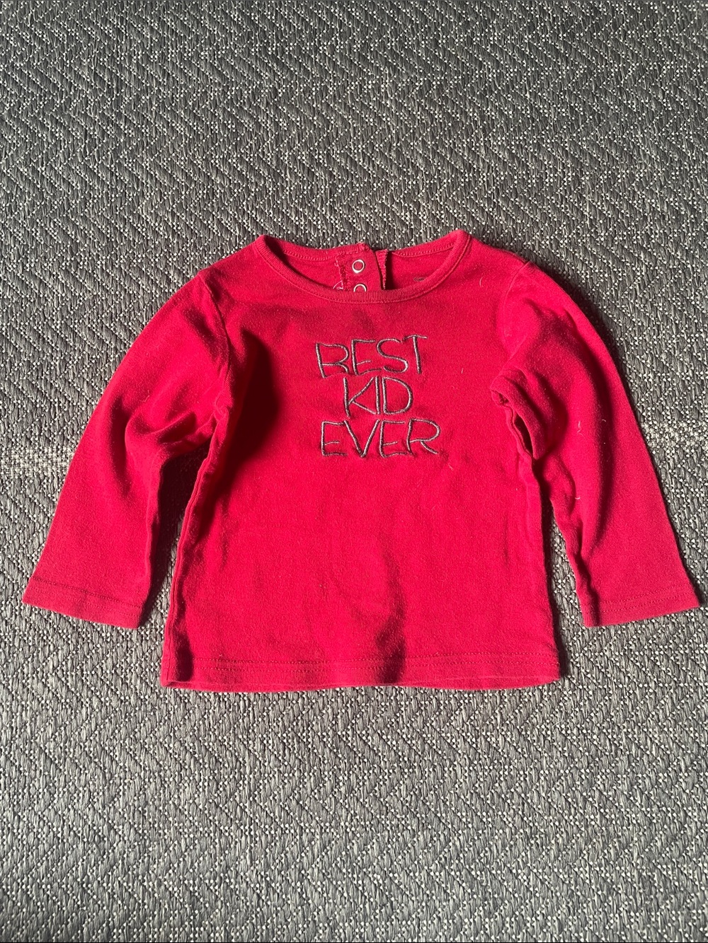 George Red Long-Sleeve 'Best Kid Ever' Tee